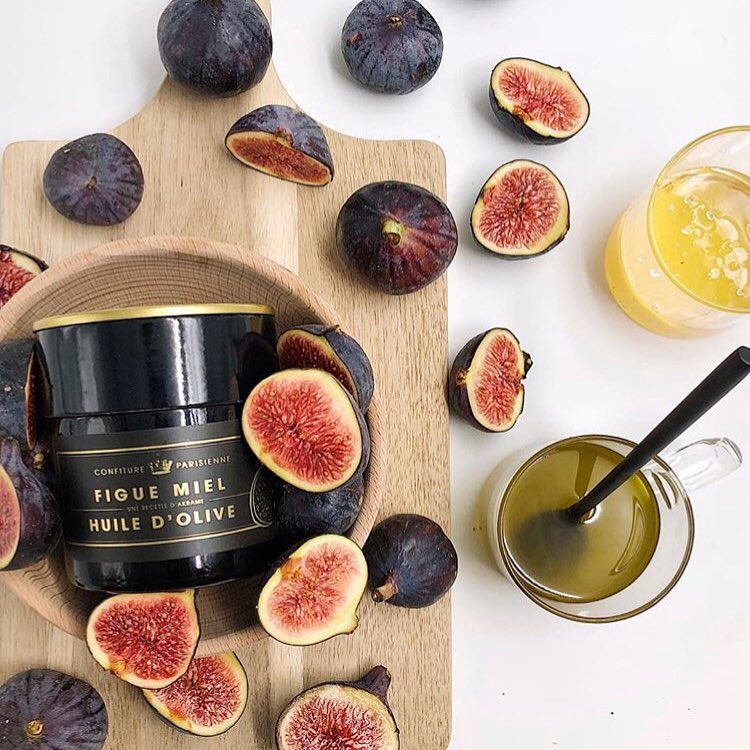 Fig, orange blossom honey and fruity olive oil