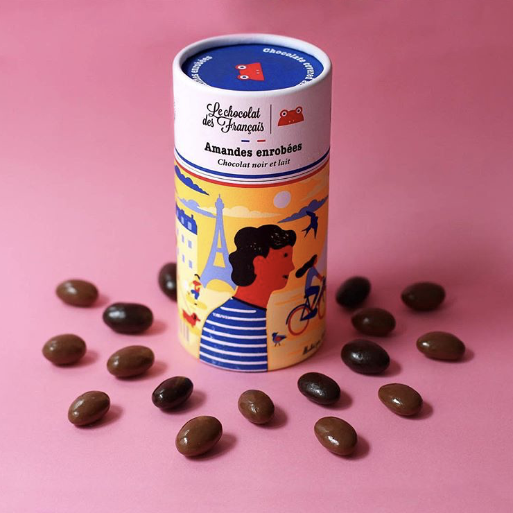Box of chocolate covered almonds