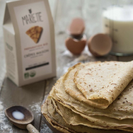 Homemade crepes - organic baking mix