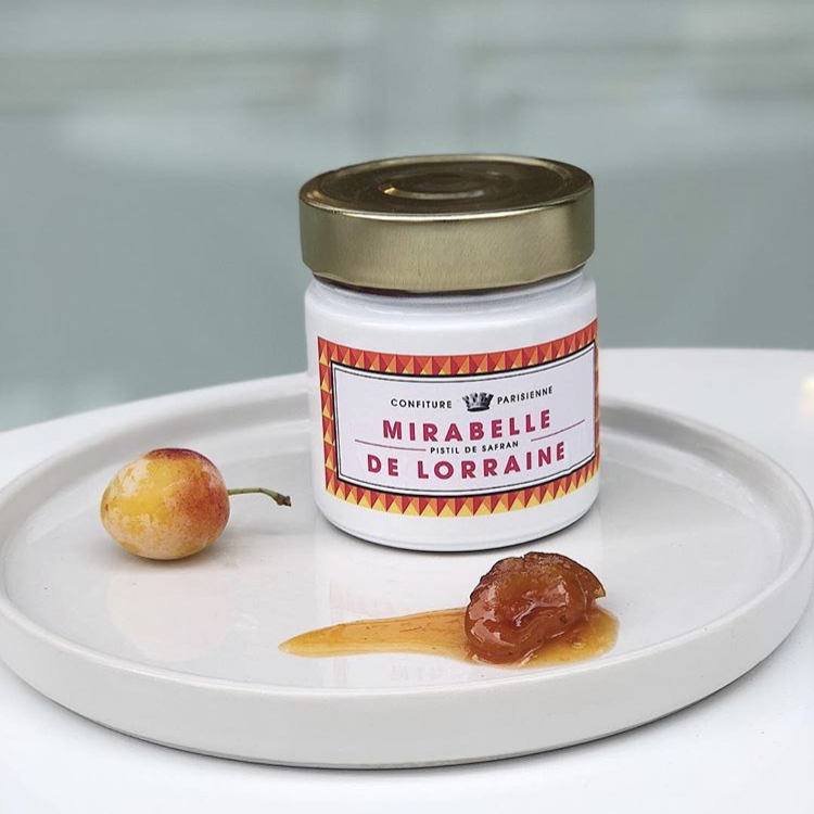 Mirabelle plum, saffron pistil