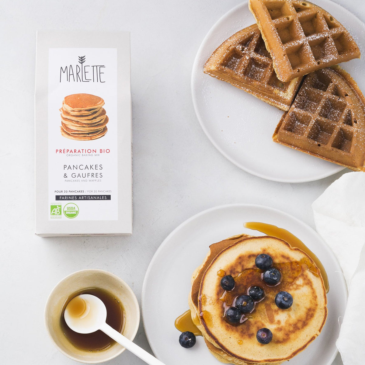 Pancakes & waffles - organic baking mix