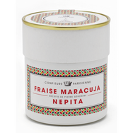 Strawberry, maracuja and népita (aromatic herb)
