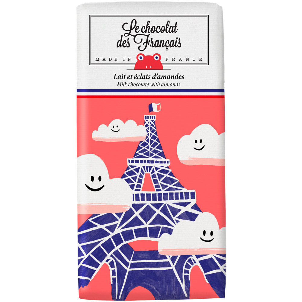 Milk chocolate & almonds, 41% cocoa - Organic