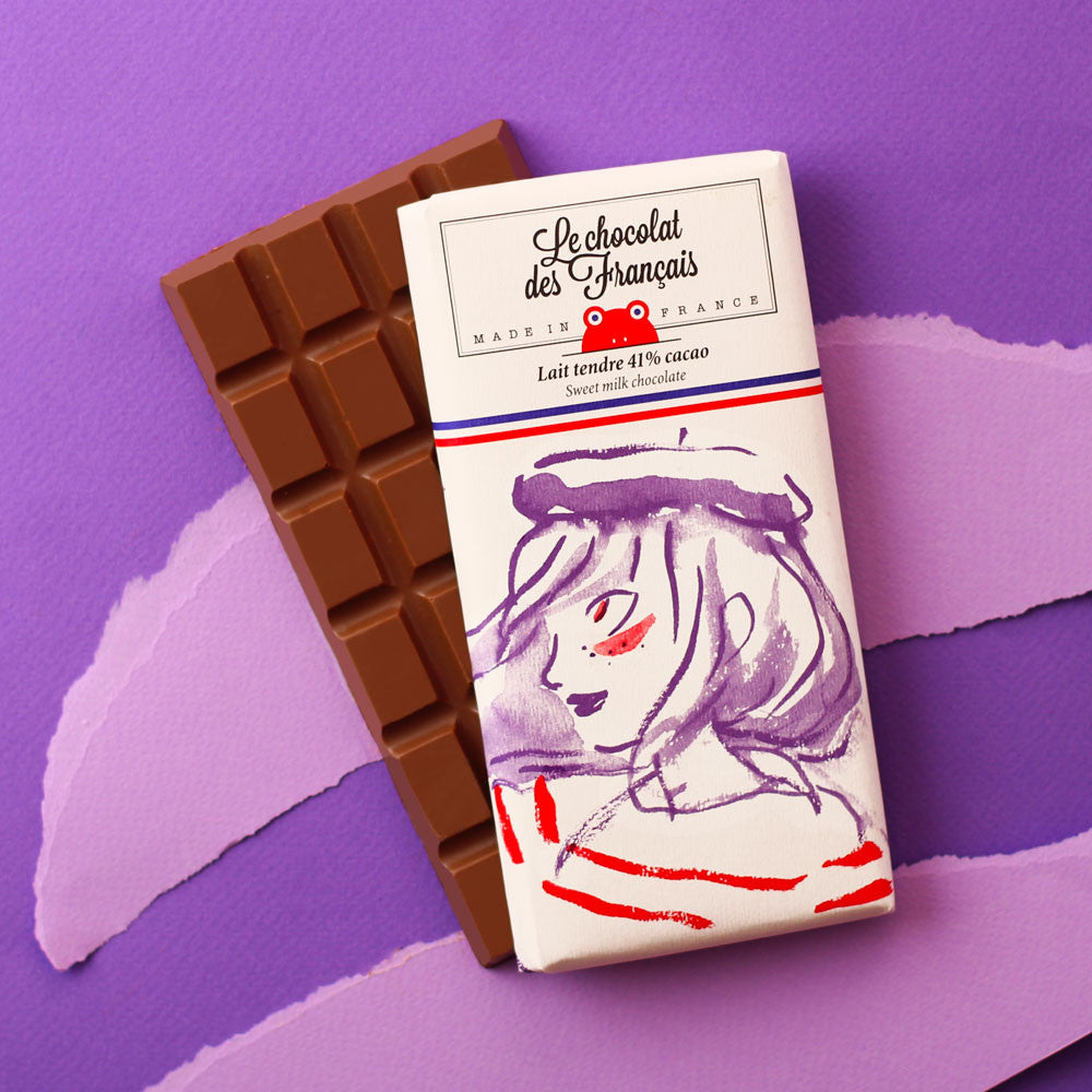 Tender milk chocolate, 41% cocoa - Organic