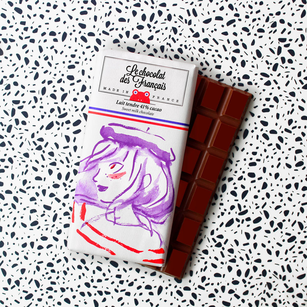 Tender milk chocolate, 41% cocoa - Organic