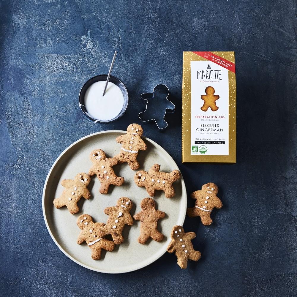 Gingerman cookies - organic baking mix + cookie cutter