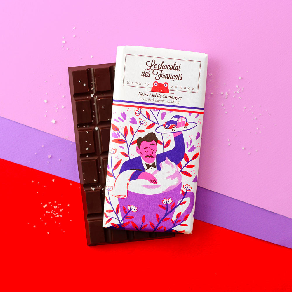 Small dark chocolate & salt, 71% cocoa - Organic